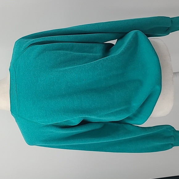 Vintage Laurel Burch I LOVE CATS! Sweatshirt teal green large hanes - Picture 12 of 16